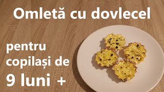 Omleta cu dovlecel Pentru bebelusii de 9 luni [upl. by Nayr]