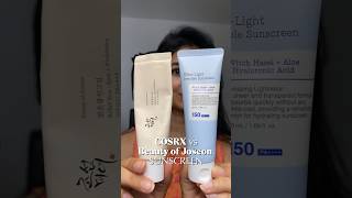 COSRX Ultra Light Invisible Sunscreen vs Beauty of Joseon Sunscreen cosrx beautyofjoseon [upl. by Stiruc244]