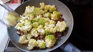 CHOU ROMANESCO ET PETITS LARDONS [upl. by Geraldina]