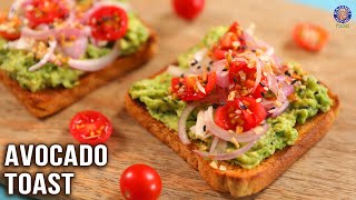 Avocado Toast Recipe  Healthy amp Quick Breakfast  Brown Bread Toast Ideas  Easy Toasties  Ruchi [upl. by Ralyat]