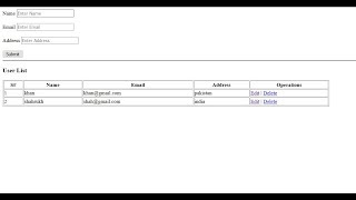 php CRUD operations with mysql [upl. by Tu]