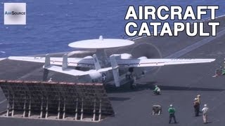 USS Nimitz Catapult Launch E2C Hawkeye FA18F Super Hornets [upl. by Lehcar248]