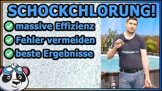 Schockchlorung 😮  Poolwasser grün 🦠 trüb  milchig  Algen im Pool Stoßchlorung [upl. by Berns]