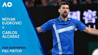 Novak Djokovic v Carlos Alcaraz Full Match  Australian Open 2025 Quarterfinal [upl. by Betthezul]