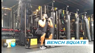 BENCH SQUATS  A Quick Guide [upl. by Llecrad]