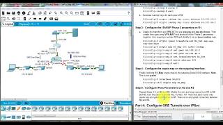 7328 Packet Tracer  Configuring GRE Over IPsec [upl. by Enelkcaj]