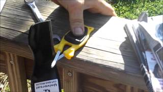 Sharpening Lawn Mower BladesBlock sharpener [upl. by Eniliuqcaj]