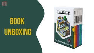 The Official Minecraft Guide 8 Book Box Set Collection by Mojang  Book Unboxing [upl. by Niliak170]