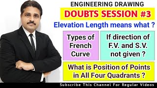 ENGINEERING DRAWING DOUBTS SESSION 3  ENGINEERING GRAPHICS COMMENTS REPLY 3 [upl. by Ilat]