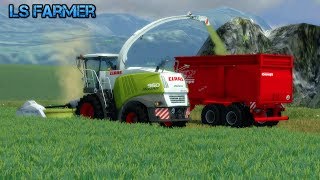 LS13  Ganzpflanzensilage mit Claas und Fendt Technik  HD [upl. by Adnohryt]