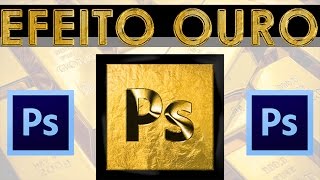 Tutorial efeito ouro Photoshop [upl. by Ecinue]