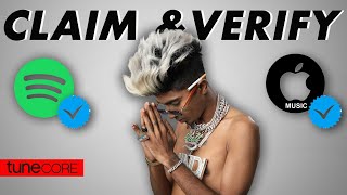 How To Create amp Get Verified On Spotify amp Apple Music  Claim Your Artist Profile  Tunecore [upl. by Oza]