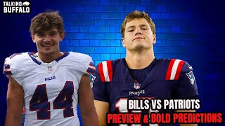 Bills at Patriots Preview amp Bold Predictions [upl. by Ankney]