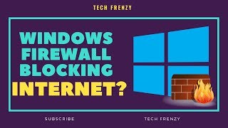 How to fix firewall blocking Internet Windows 10   Easy Fix [upl. by Cass521]