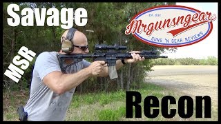 Savage MSR 15 Recon AR15 Rifle Review HD [upl. by Enogitna321]