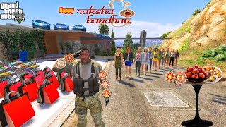 Franklin Become Army Commander Lost His Family How Can Celebrate Raksha Bandhan Rakhi in GTA 5 [upl. by Ardelia]