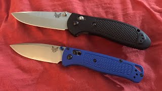 Benchmade Griptilian 551 VS Benchmade Bugout [upl. by Elin934]