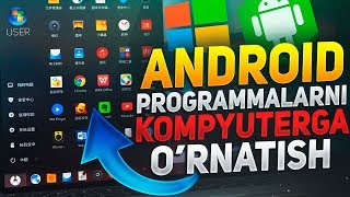 ANDROID OYIN VA PROGRAMMALARNI KOMPYUTERGA ORNATISH💻  KOMPYUTERGA EMULATOR ORNATISH [upl. by Curt]