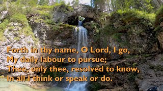 Forth in Thy Name O Lord I Go Tune Song 34  5vv with lyrics for congregations [upl. by Rachele]