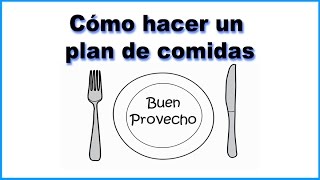 Cómo organizar las comidas de la semana [upl. by Ajin145]