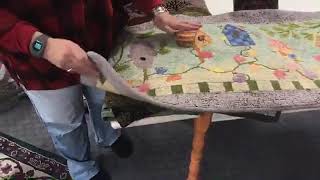 How To Bind Your Rugs With Wool [upl. by Schott32]