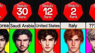 Comparison Most Handsome Men By Nationality [upl. by Dredi]