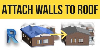 Revit – How to Attach Walls to Roof [upl. by Dine]