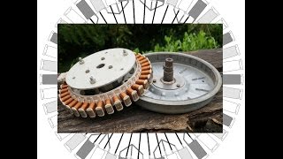 How to rewirerebuild a washing machine motor to make a generator or brushless motor [upl. by Kerwon]