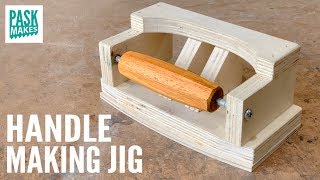 Handle Making Jig  How to Make Tool Handles [upl. by Noved]