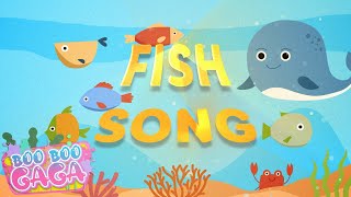 Fishies in The Sea  Fish Song for Kids by Boo Boo Gaga booboogaga [upl. by Bala]