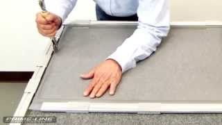 HowTo Rescreening an aluminum window screen [upl. by Dnalkrik960]