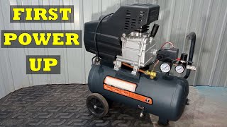 New air compressor first starting procedure [upl. by Eloci]