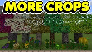 Minecraft Bedrock More Crops Addon NEW CROPS TO GROW [upl. by Anaylil]