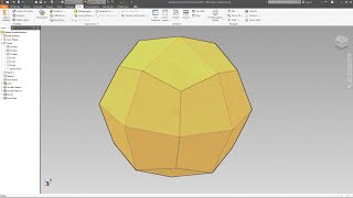 Deltoidal Icositetrahedron  Autodesk Inventor [upl. by Doak]