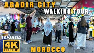 Agadir city walking tour 2023  Morocco 4K UHD [upl. by Aken]