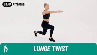 How to Do：LUNGE TWIST [upl. by Ellenehs]