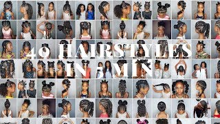 40 hairstyles for Girls in 5 min ENJOY [upl. by Daub]