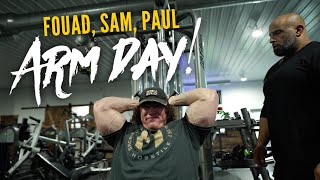 HOSSTILE ARM DAY  Fouad Abiad Sam Sulek amp Paul Lauzon  Hosstile Supplements [upl. by Eiralc]