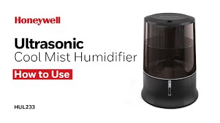 Honeywell Ultrasonic Cool Mist Humidifier HUL233  How to Use [upl. by Ynnij412]