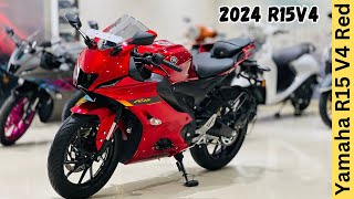 2024 Yamaha R15 V4 Metallic Red Full Detailed Review ❤️ Price amp Features 🔥 Better Than RS200 [upl. by Norean]