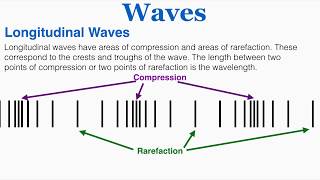 Waves Amplitude Period Frequency Wavelength Crests amp Troughs Wavelength of a Longitudinal Wave [upl. by Herra428]