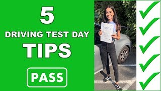 Top 5 Driving Test Day Tips  How to Pass Your Driving Test [upl. by Kowtko]