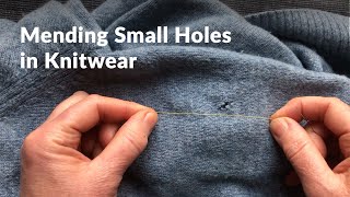 How to mend holes in knitwear [upl. by Gerome]