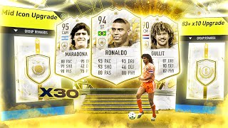 FIFA 22 30 x Guaranteed Mid Icon Upgrade Packs [upl. by Yenhoj]