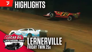 Friday Twin 25s  Lucas Oil Firecracker 100 at Lernerville Speedway 62124  Highlights [upl. by Ilene]