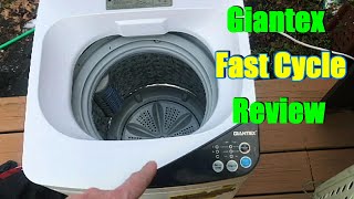 GIANTEX Portable Full Automatic Washing Machine Review Camping Apartment Dorms [upl. by Ylrebmyk]