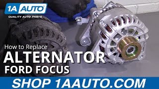 How to Replace Alternator 0004 Ford Focus [upl. by Imoan]