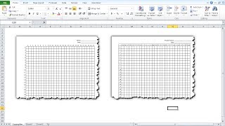 Make Graph Paper in Excel [upl. by Peednas258]