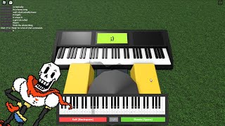 Bonetrousle Papyrus Theme but on Roblox Piano [upl. by Ben]