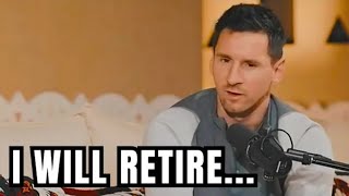 What Did Lionel Messi Say About Retiring From MLS [upl. by Eimaj461]